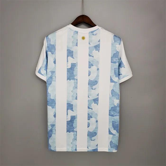 Argentina Jersey Home Kit 2020 Retro Football Team Soccer Shirt