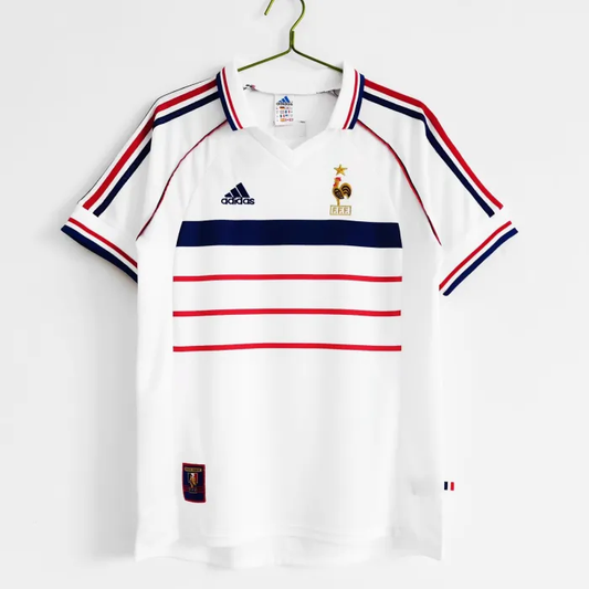 France Jersey Away Kit 1998 Retro Football Team Soccer Shirt