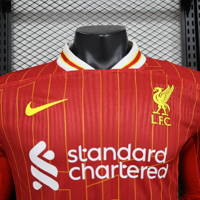 Player Version Liverpool Home Jersey 24/25 Football Kit Long Sleeves
