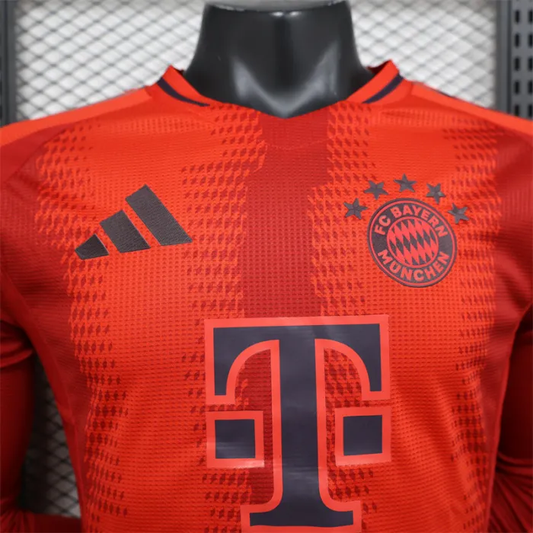 Player Version Bayern Munich Home Jersey 24/25 Football Kit Long Sleeves