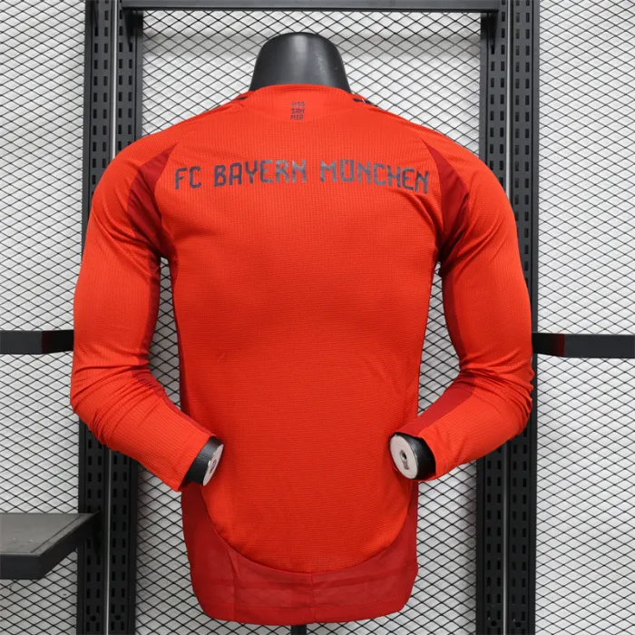 Player Version Bayern Munich Home Jersey 24/25 Football Kit Long Sleeves