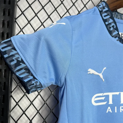 Kids Manchester City Home Kit 24/25 Football Jersey