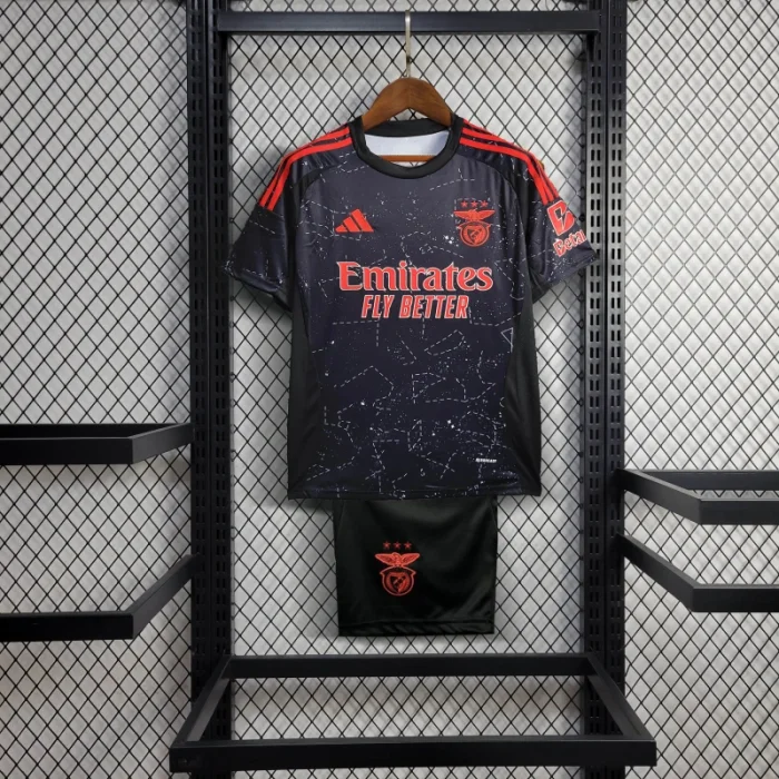 Kids Benfica Away Jersey 24/25 Football Kit