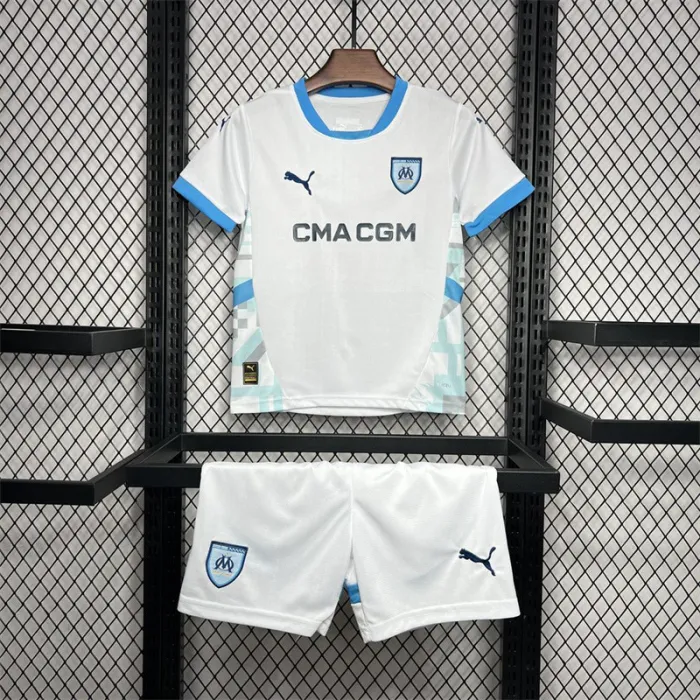 Kids Marseille Home Jersey 24/25 Football Kit