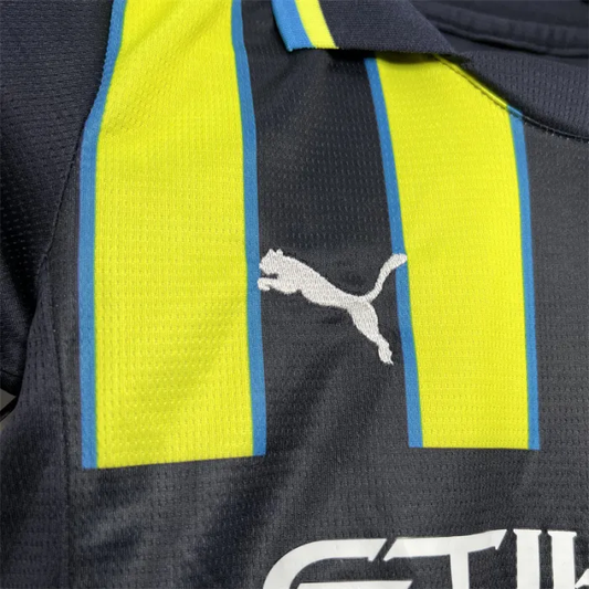 Kids Manchester City Away Jersey 24/25 Football Kit