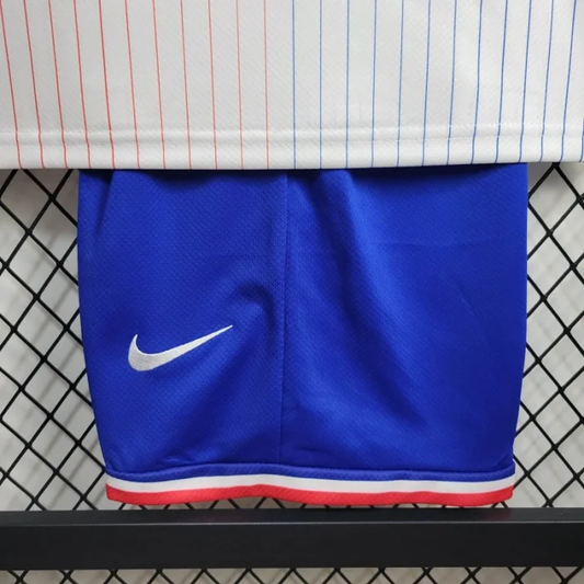 Kids France Away Kit 24/25 Euro Cup 2024 Football Jersey