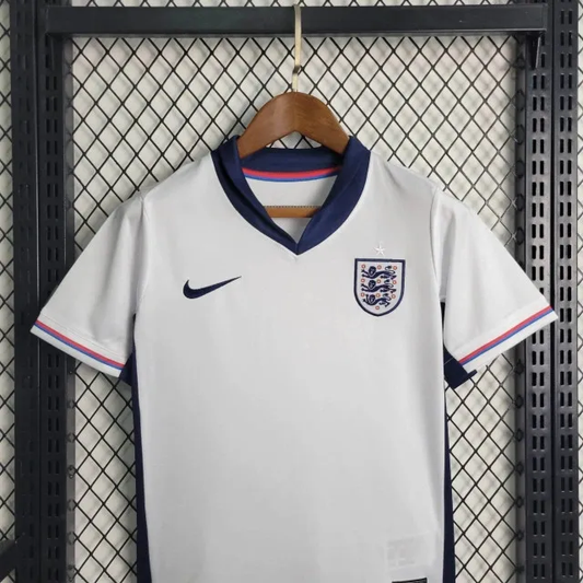 England Home Kit 24/25 Euro Cup 2024 Kids Football Jersey