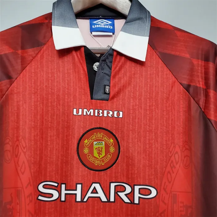 Manchester United Jersey Home Kit 1996 Retro Football Team Soccer Shirt