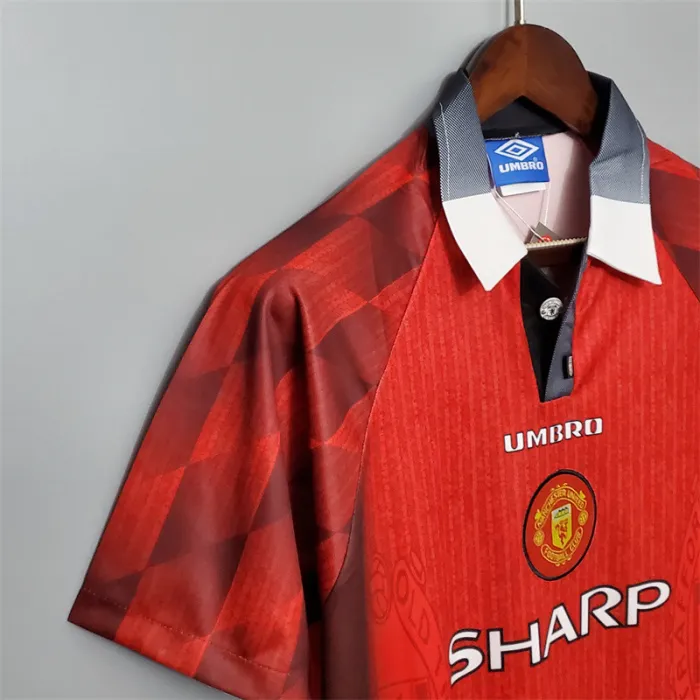 Manchester United Jersey Home Kit 1996 Retro Football Team Soccer Shirt