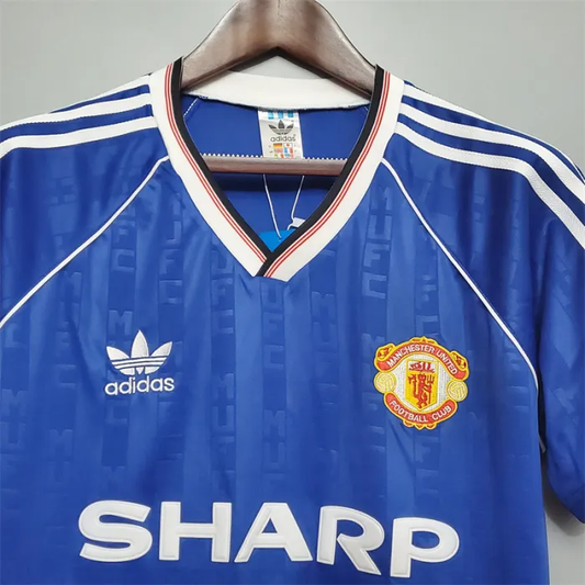 Manchester United Jersey Third Kit 1988/90 Retro Football Team Soccer Shirt