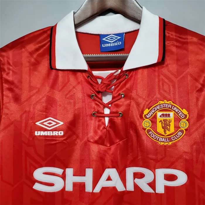 Manchester United Jersey Home Kit 1992/93 Retro Football Team Soccer Shirt