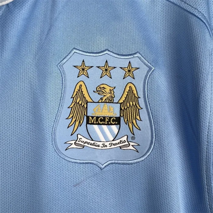 Manchester City Jersey Home Kit 2015/16 Retro Football Team Soccer Shirt