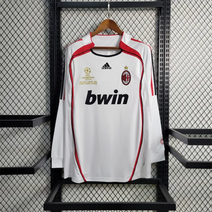 AC Milan Jersey Away Kit 2006 2007 Retro Long Sleeves