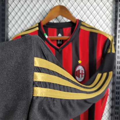 AC Milan Jersey Home Kit 2013 2014 Retro Long Sleeves