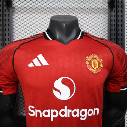 player version manchester united home jersey 25/26 football kit soccer jersey
