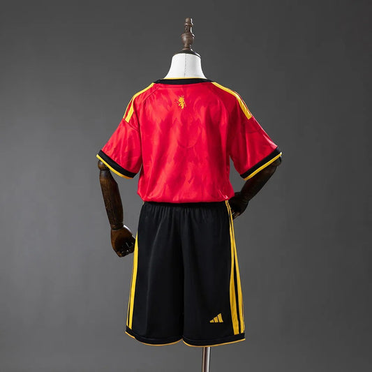 Kids Belgium Jersey 2026 World Cup Home Football Kit