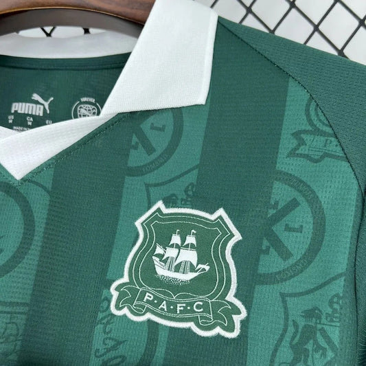 player version plymouth argyle jersey 25/26 home football kit soccer jersey