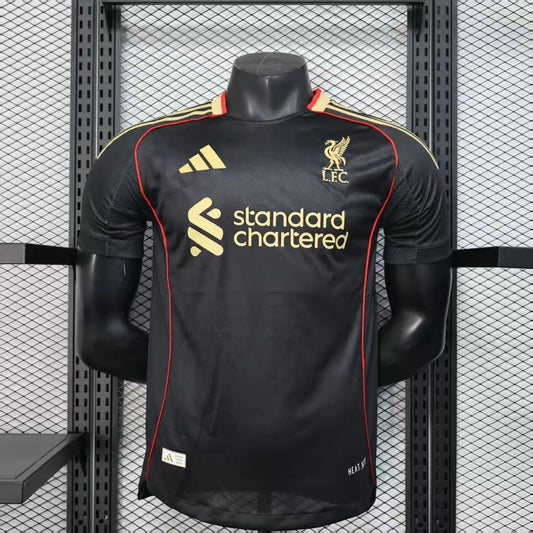 player version liverpool black jersey 25/26 football kit soccer jersey