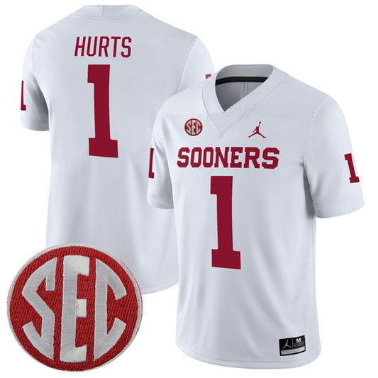 Jalen Hurts Oklahoma Sooners Alumni Player Jersey - White