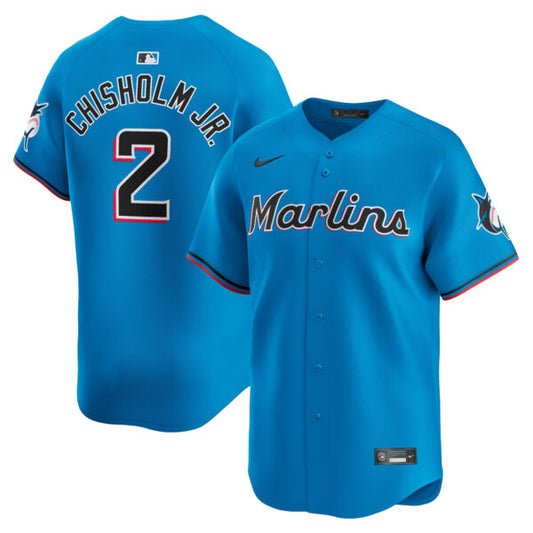 Jazz Chisholm Jr Miami Marlins Alternate Limited Jersey - Blue