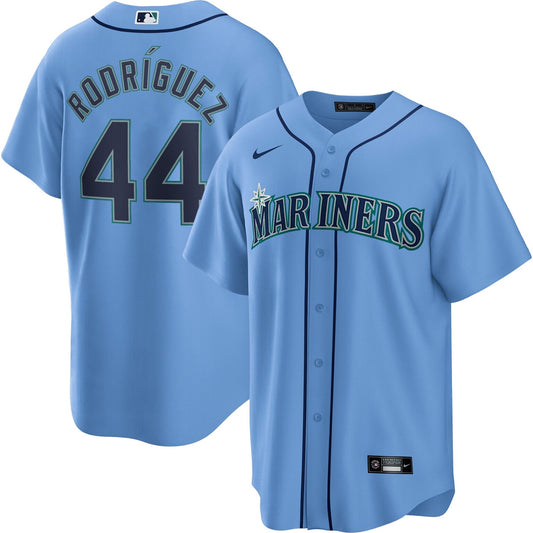 Julio Rodriguez Seattle Mariners Alternate Jersey – Light Blue