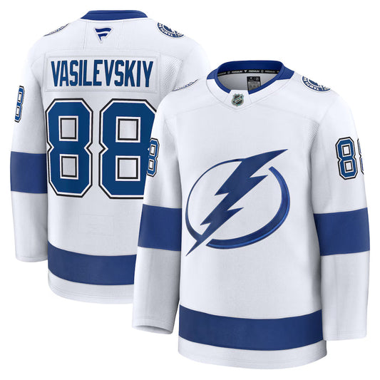 Andrei Vasilevskiy Tampa Bay Lightning Away Premium Jersey - White