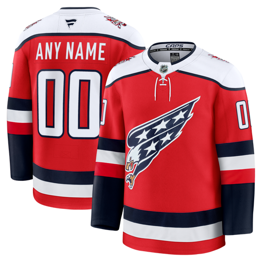 Custom Washington Capitals Alternate Premium Jersey - Red