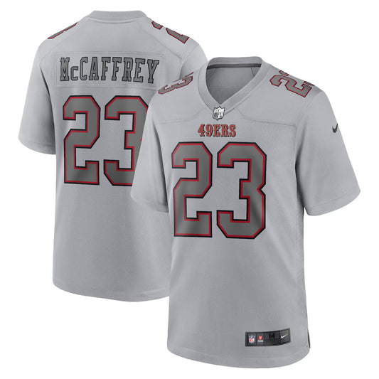 Christian McCaffrey San Francisco 49ers Atmosphere Jersey - Gray