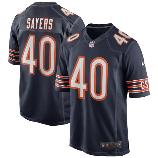 Gale Sayers Chicago Bears Retired Player Jersey - Navy