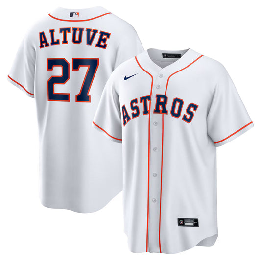 Jose Altuve Houston Astros Home Player Jersey - White