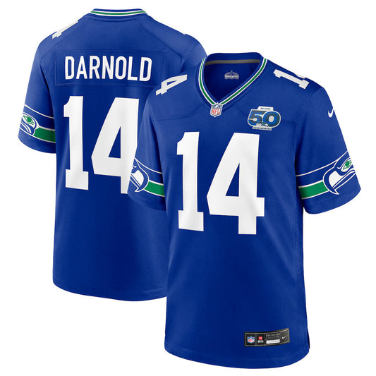 Sam Darnold Seattle Seahawks Alternate 50th Season Jersey - Royal