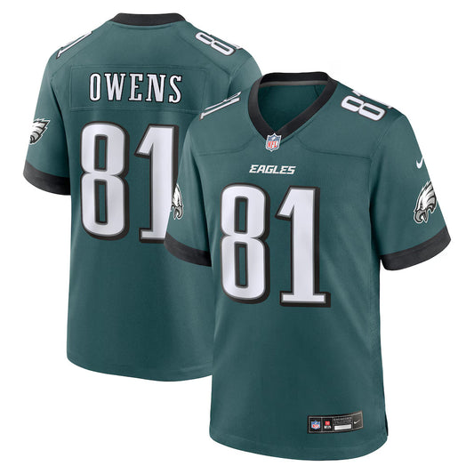 Terrell Owens Philadelphia Eagles Retired Player Jersey - Midnight Green
