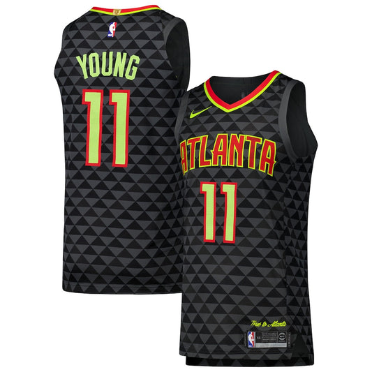 Trae Young Atlanta Hawks Jersey - Icon Edition - Black