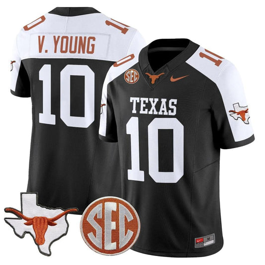 Vince Young Texas Longhorns Jersey - Black/White